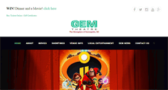 Desktop Screenshot of gem-theatre.com