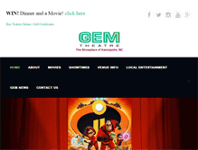 Tablet Screenshot of gem-theatre.com